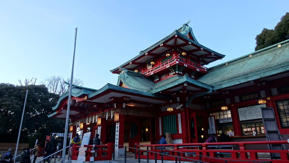 富岡八幡宮　初詣　混雑